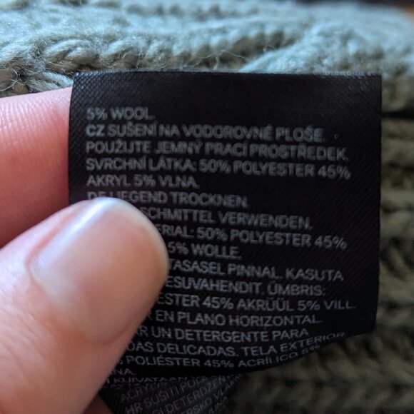 H&M Chunky Knit Turtleneck Sweater, XS - Picture 5 of 7